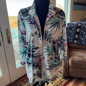 Chico's lightweight floral jacket. Chicos size 1 (small)